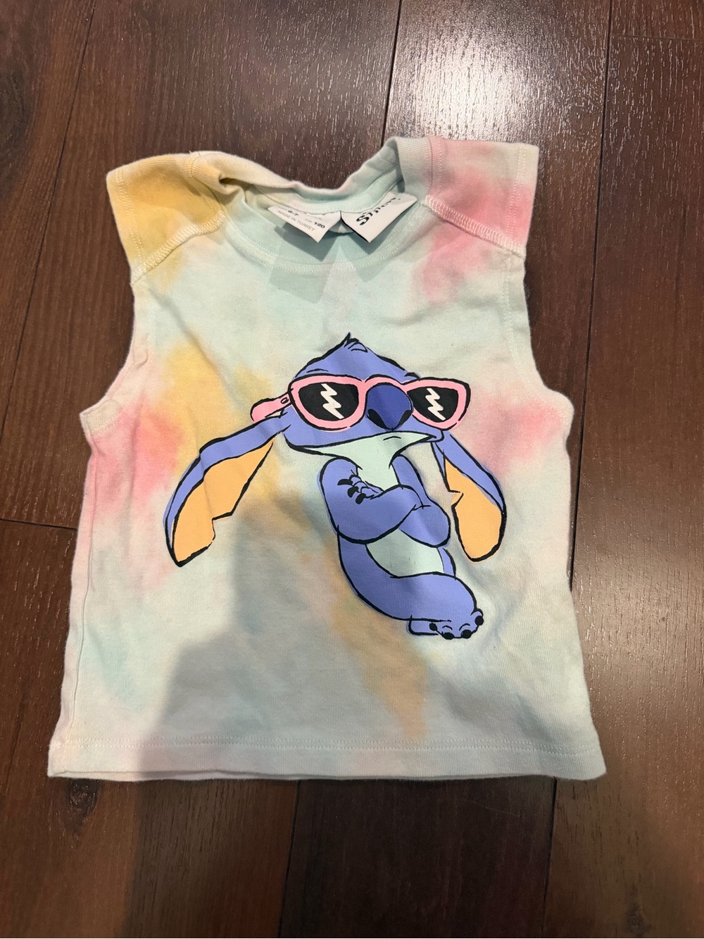 Zara girls 6/7 Disney stitch tank top shirt sleeveless